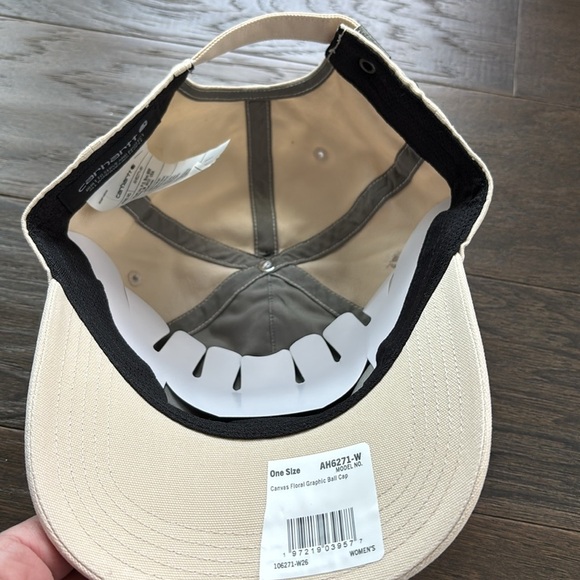 Carhartt Force Sweatband,Canvas,Floral Graphic Ball Cap,buckle close,wicks sweat - Picture 4 of 6
